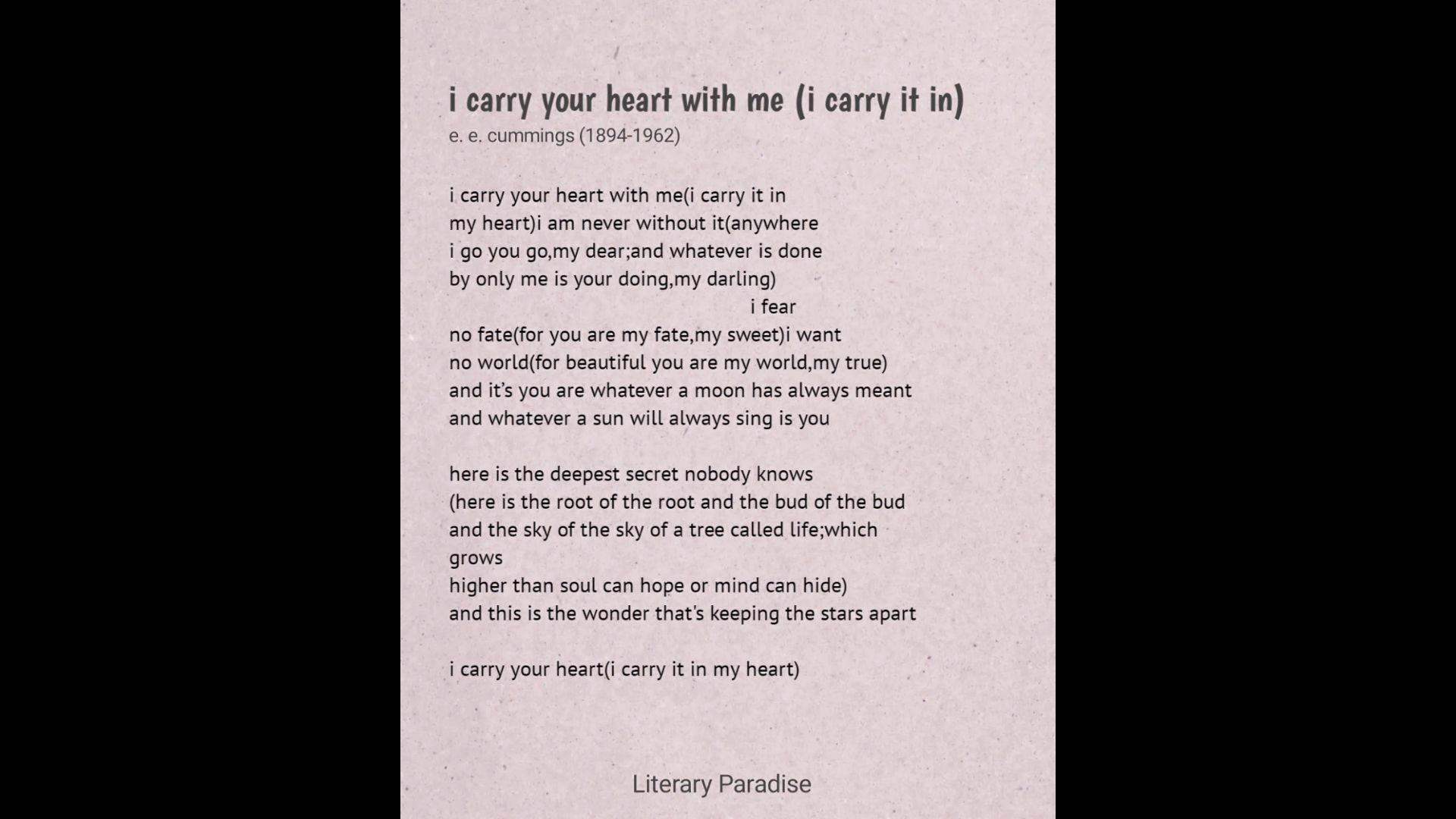 Repeating text expressing love and affection.