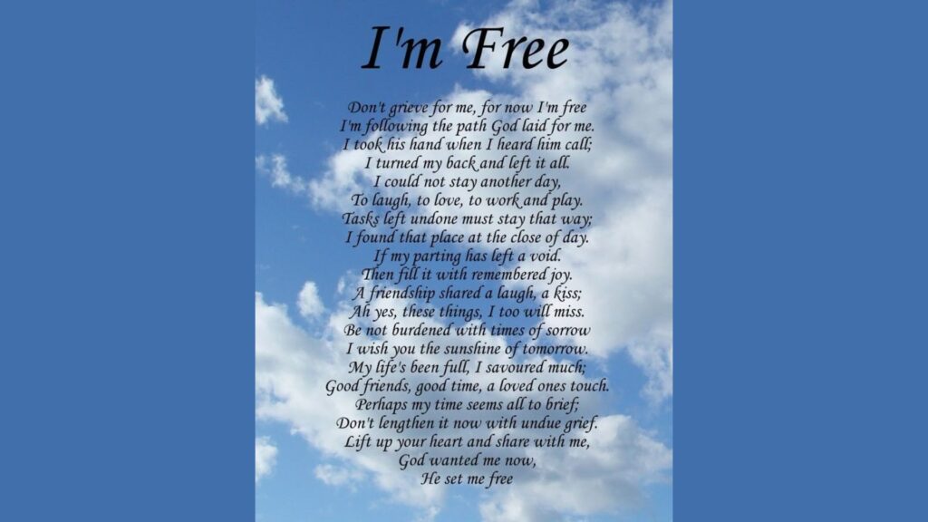 I’m Free Poem