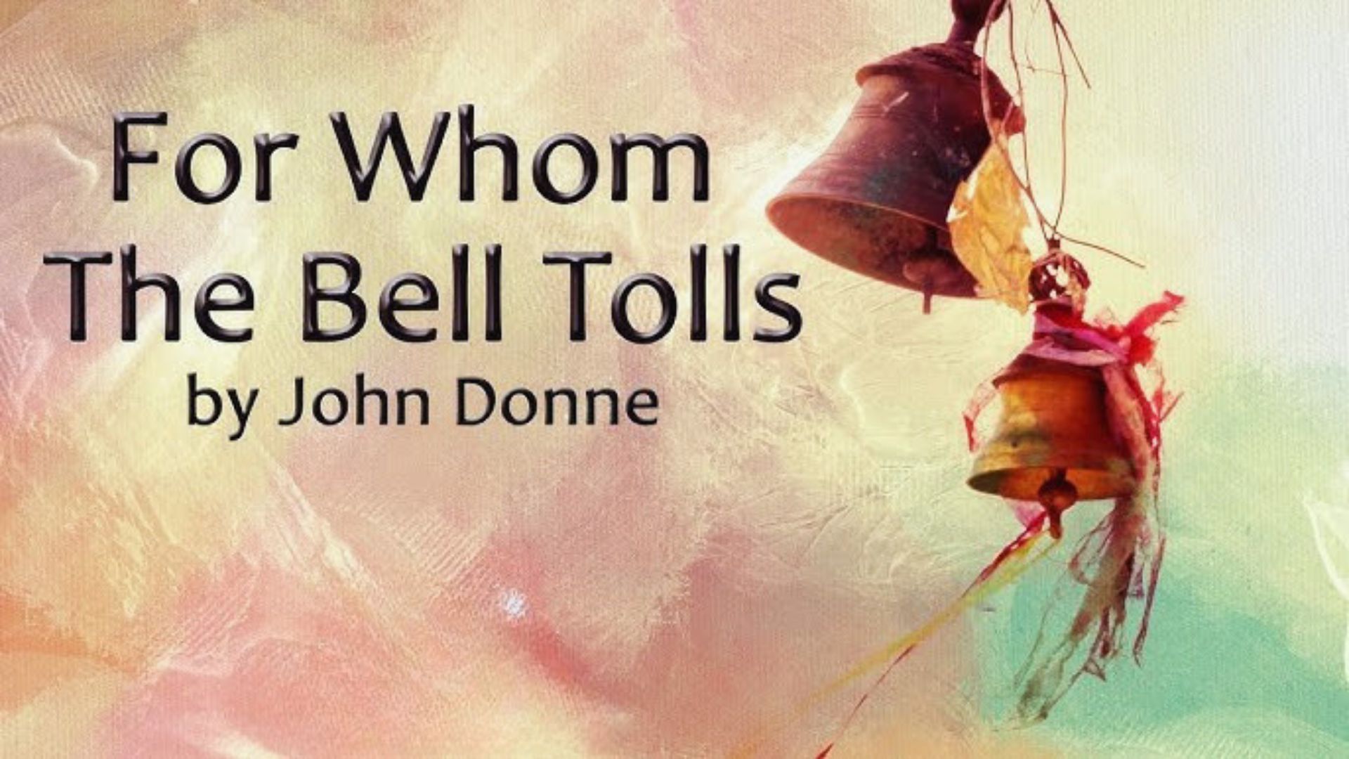 Cover of the book "For Whom the Bell Tolls" by John Donne, a classic literary work.