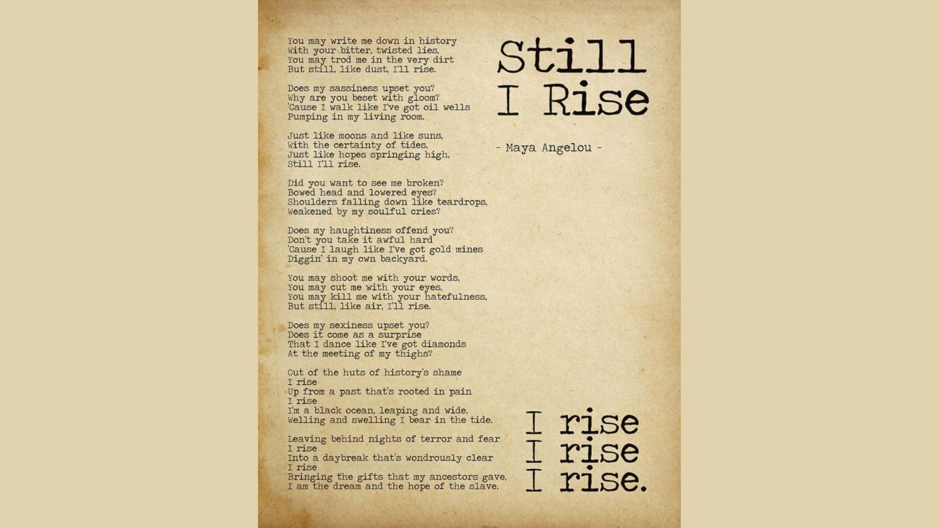 Cover of "Still I Rise" by Tony Nelson, featuring bold typography and a vibrant background, symbolizing resilience and strength.