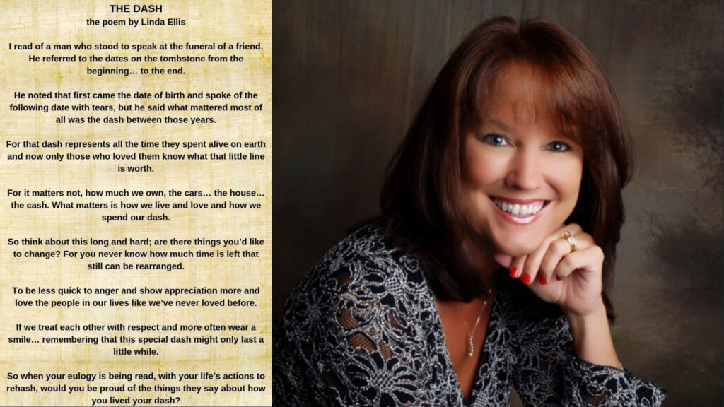 The Dash Poem by Linda Ellis Story