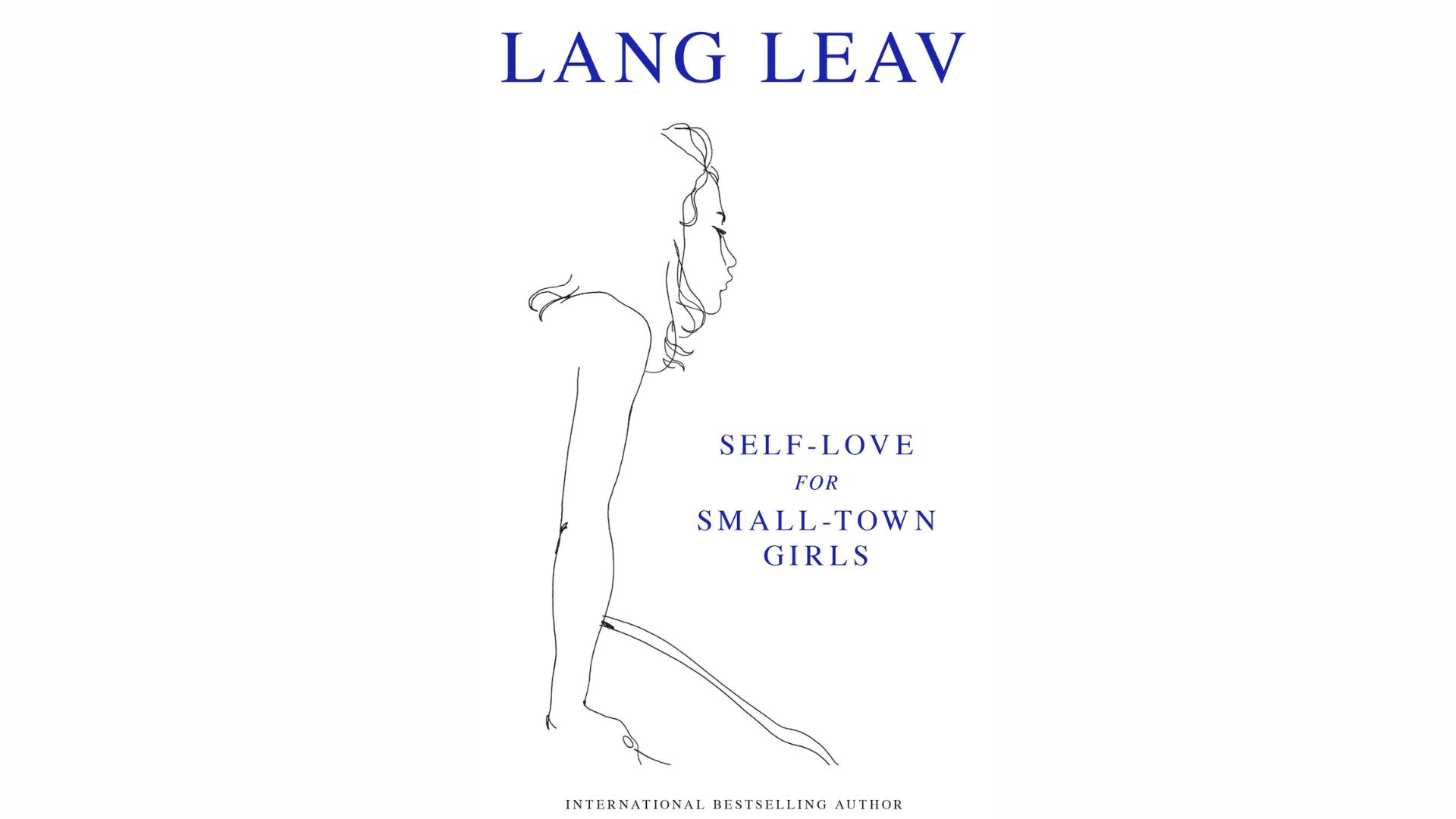 Cover of Lang Leav's book "Self Love for Small Town Girls," featuring a soft pastel design and elegant typography.