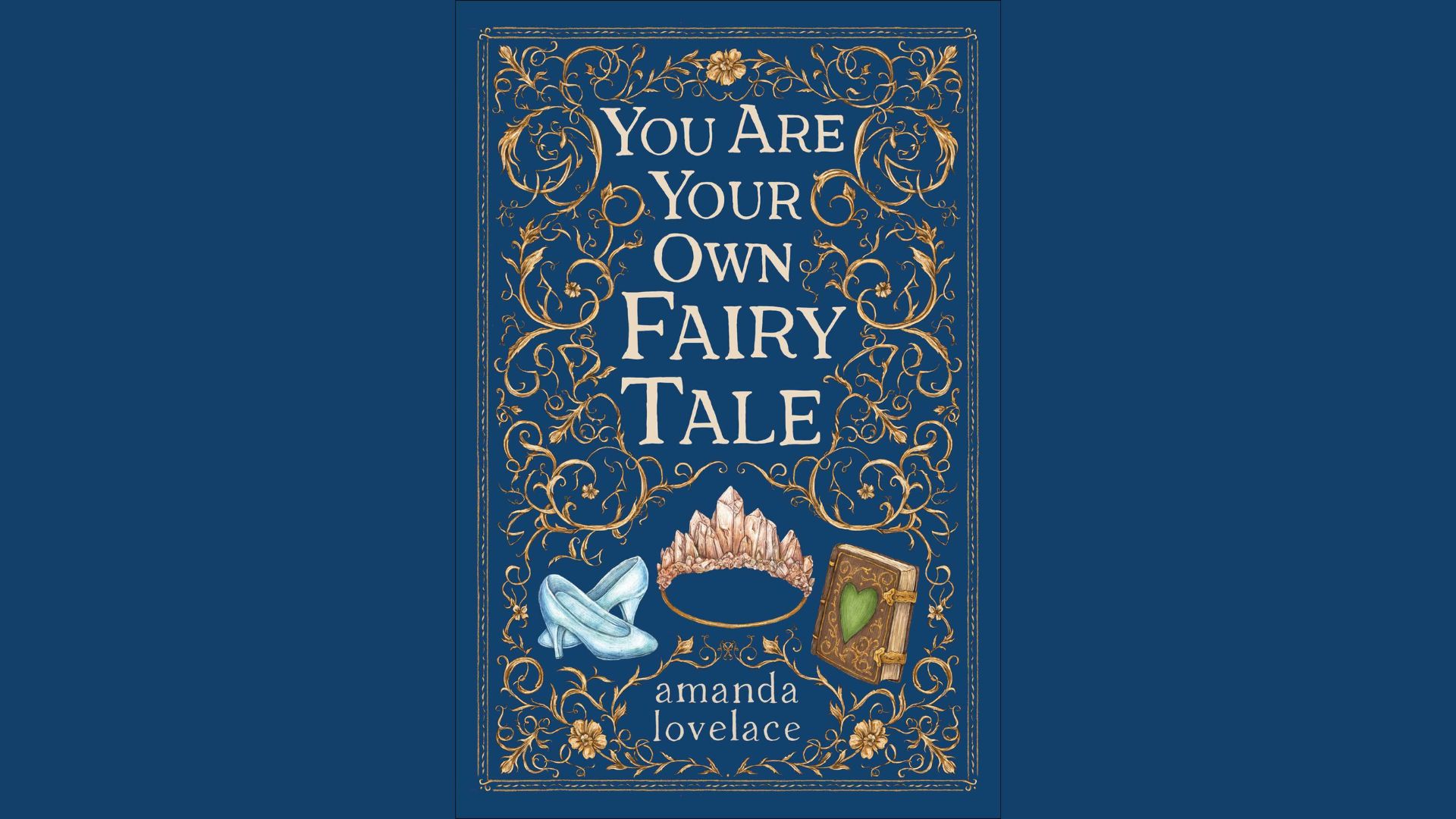 A whimsical illustration of a person surrounded by magical elements, embodying the phrase "you are your own fairy tale."