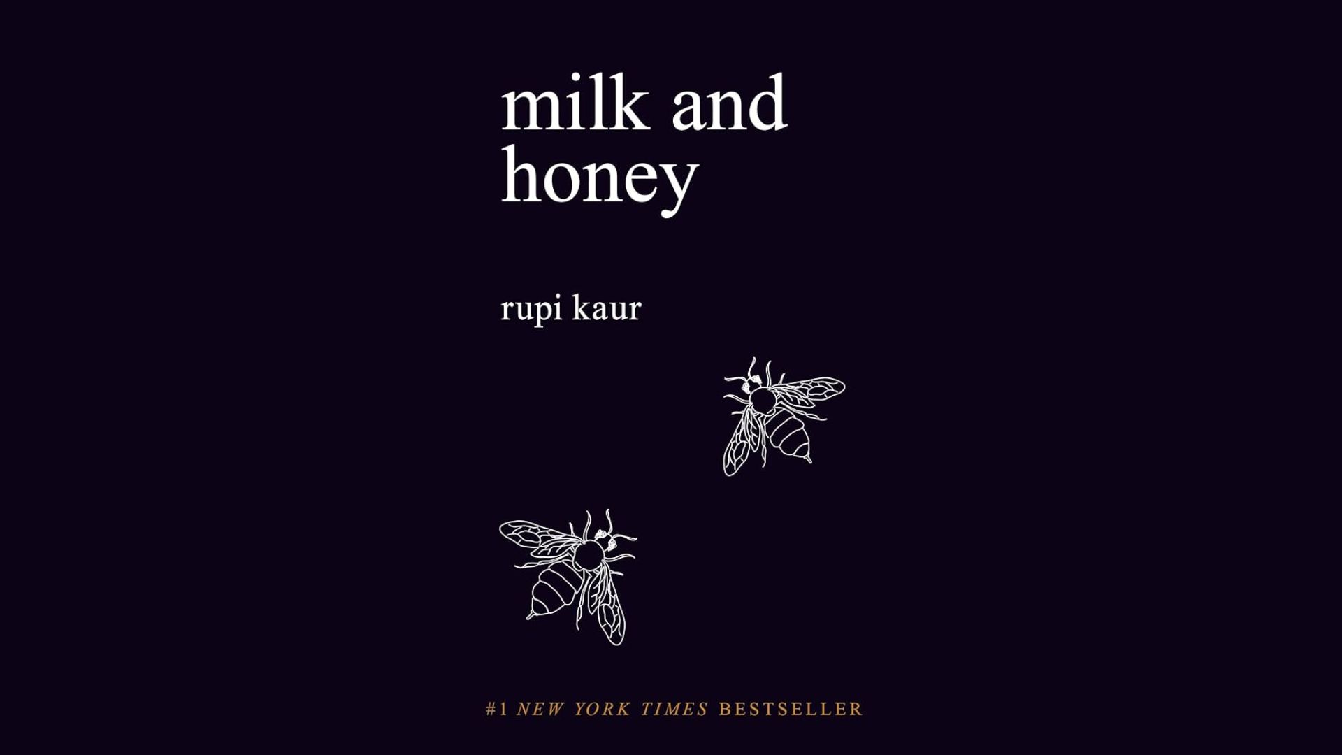 Cover of "Milk and Honey" featuring a minimalist design with soft colors and elegant typography.