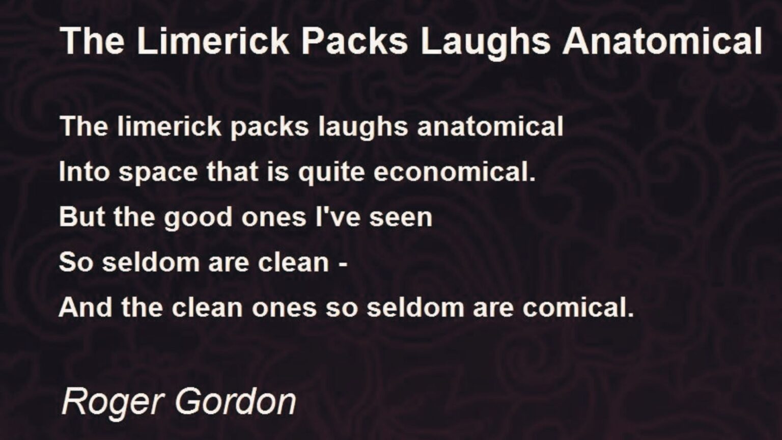 Limerick Fall Poem 15 Classic Limerick Poem Examples for Readers - RememberedLore