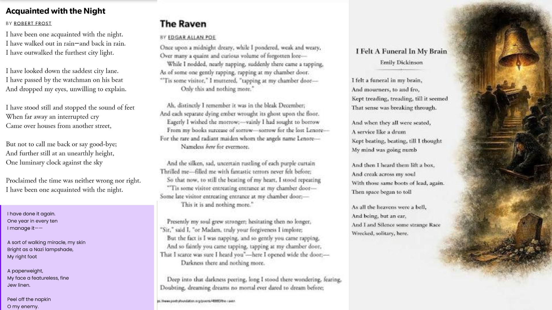 The image showcasing the collection of Best Dark Poems