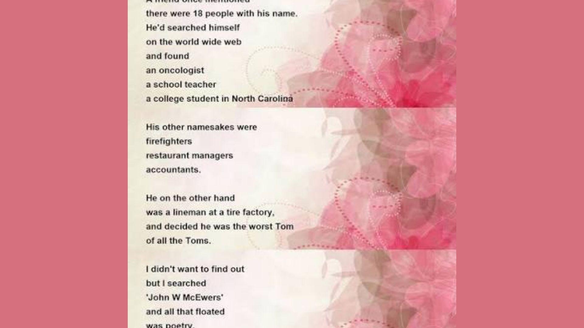 Your Name is one of the best Best Sympathy Poems for Every Loss