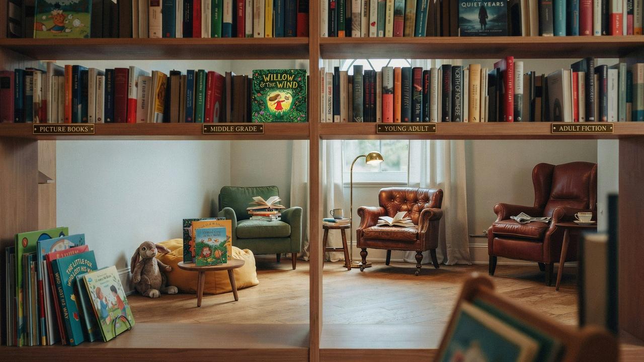 Realistic fiction books for children, teens, and adult readers.