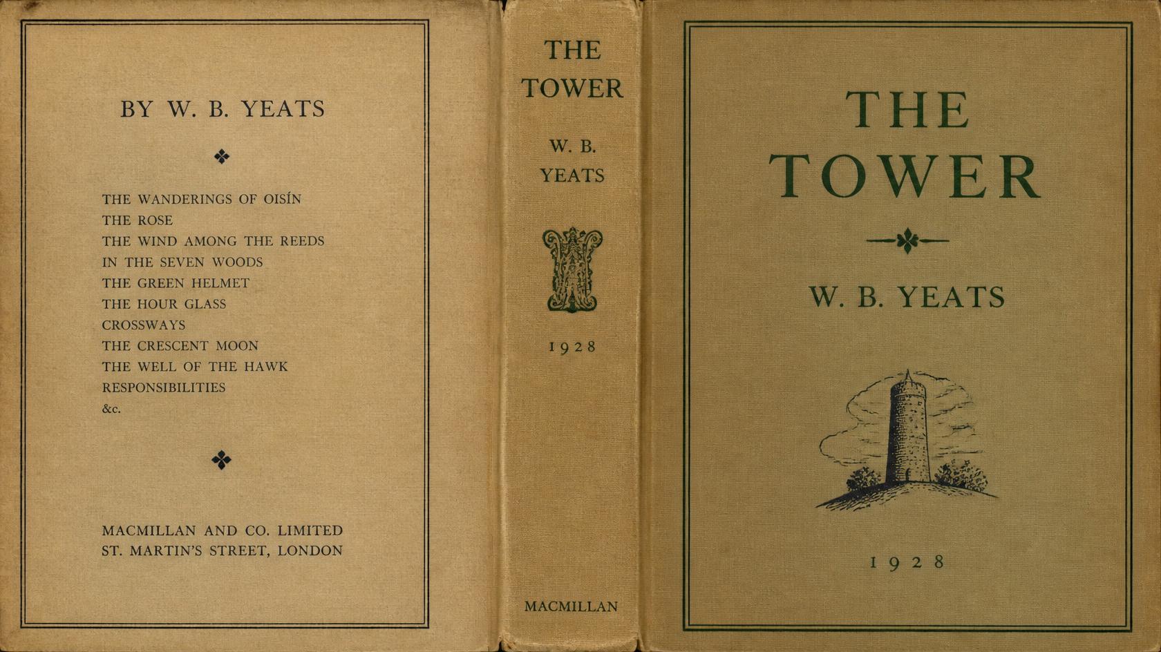 Book containing W.B. Yeats's poem Sailing to Byzantium.