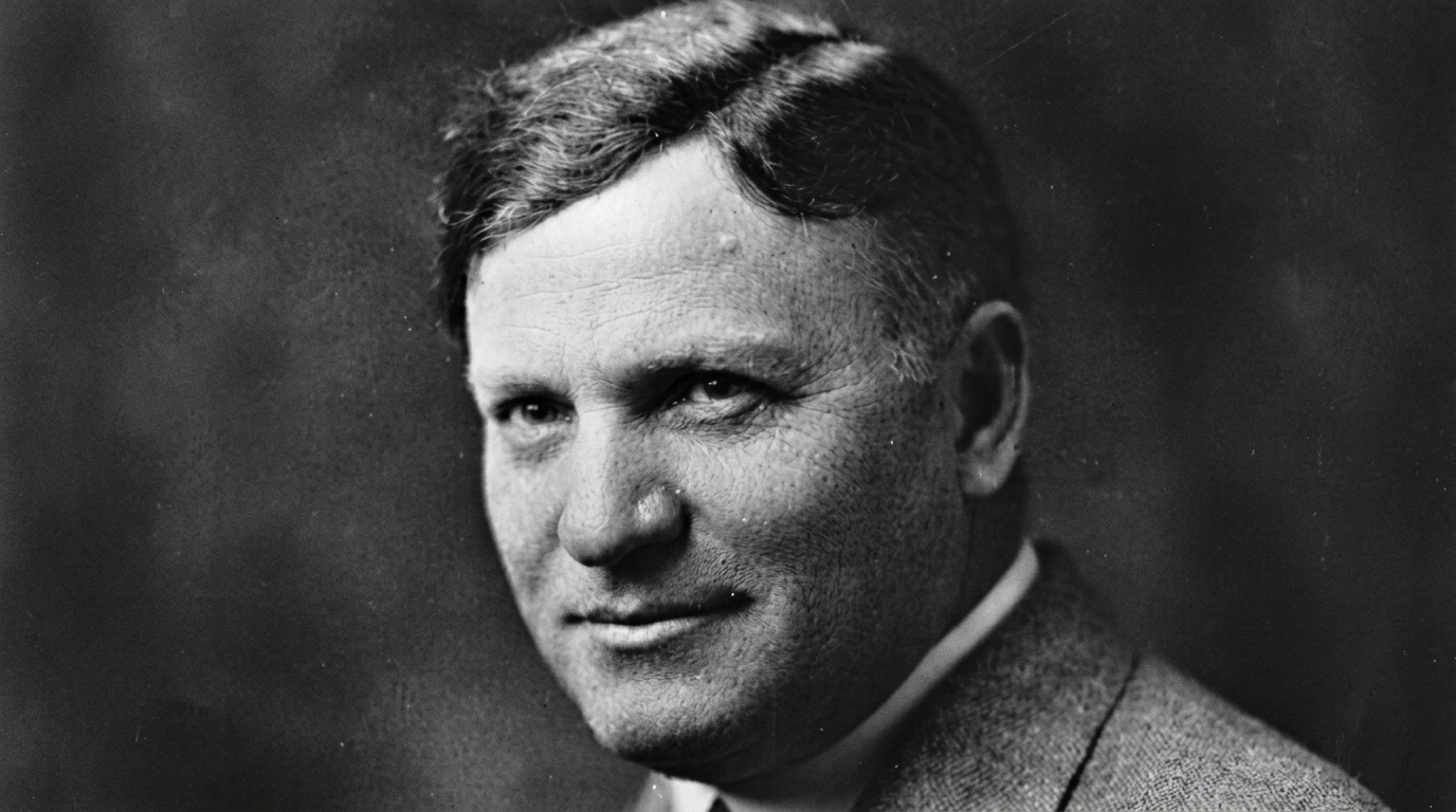 Old black and white photo of Max Ehrmann.
