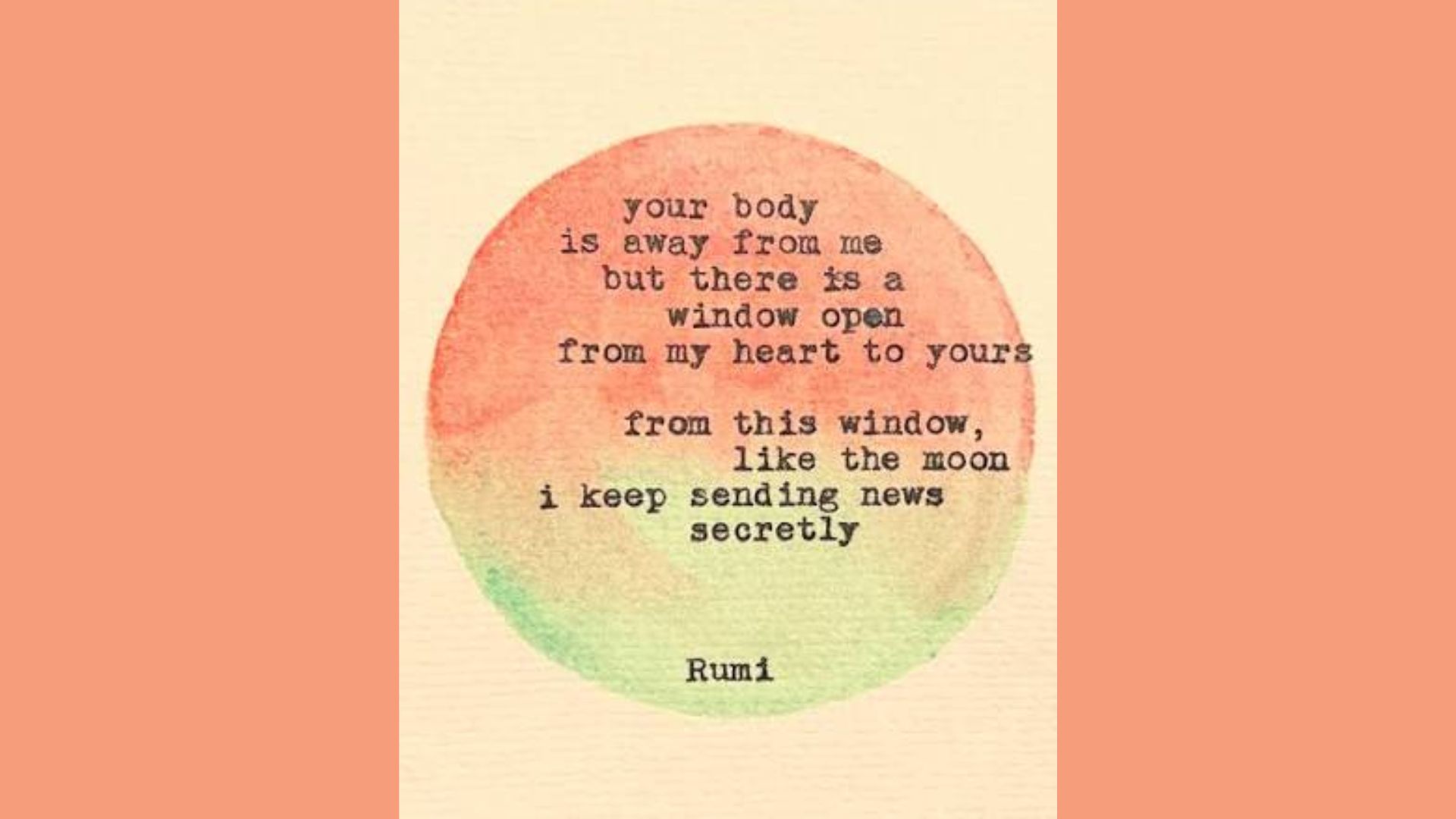 The Window by Rumi is one of the best Goodbye Poems About Death