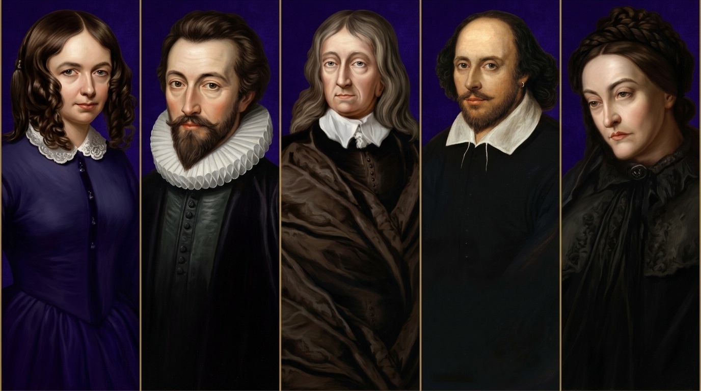 image of different sonnet writers.
