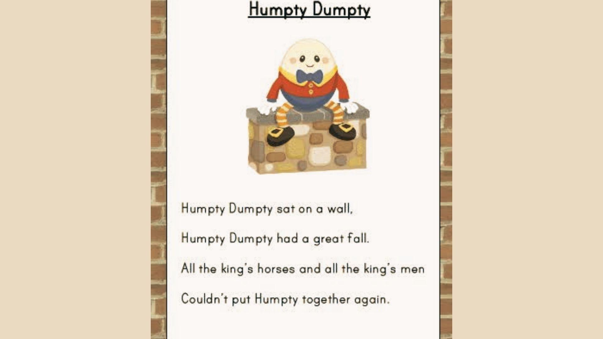 Featured image showcasing Poem “Humpty Dumpty”.