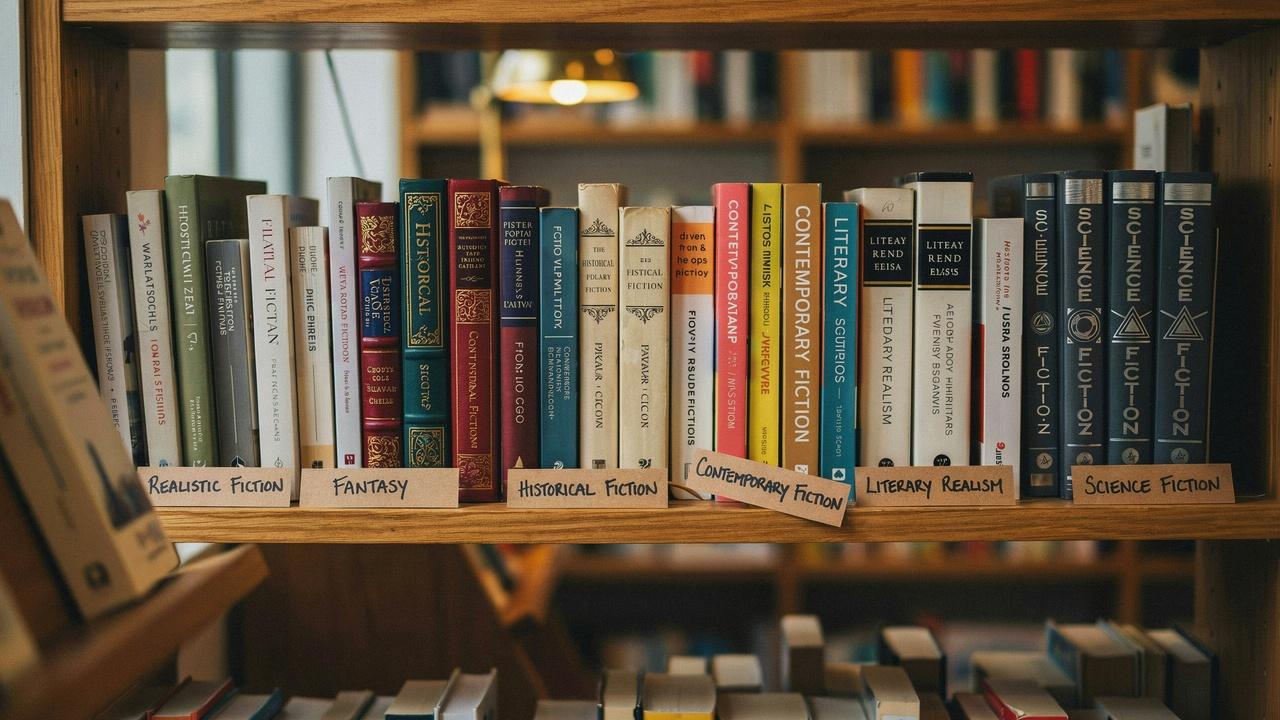 Side-by-side comparison of realistic fiction with other popular fiction genres.