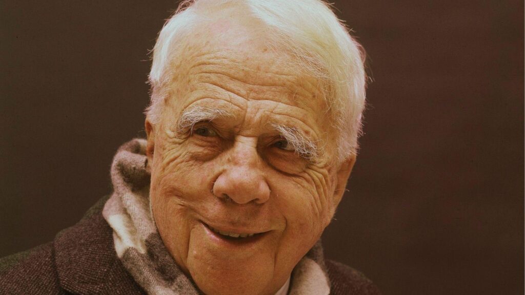 Robert Frost smiling in a close-up portraitFile Name-robert-frost-poet-portrait