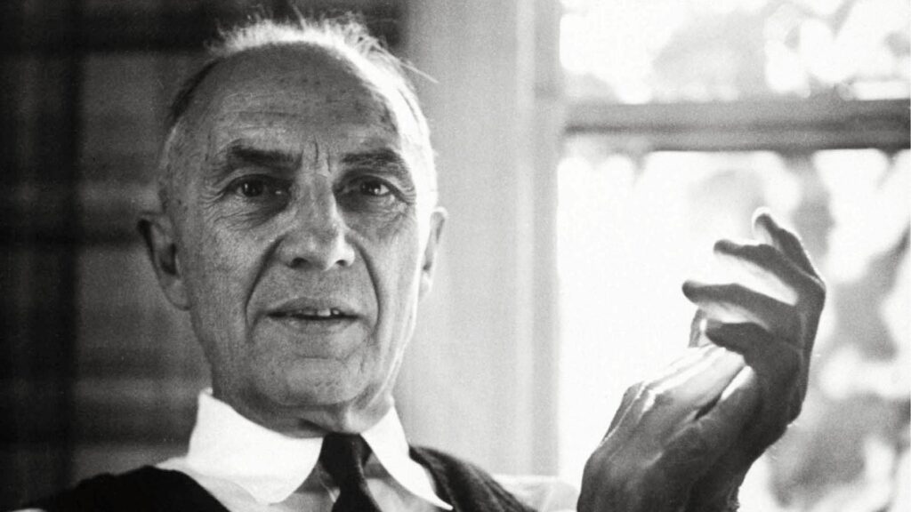 William Carlos Williams in a black and white portrait