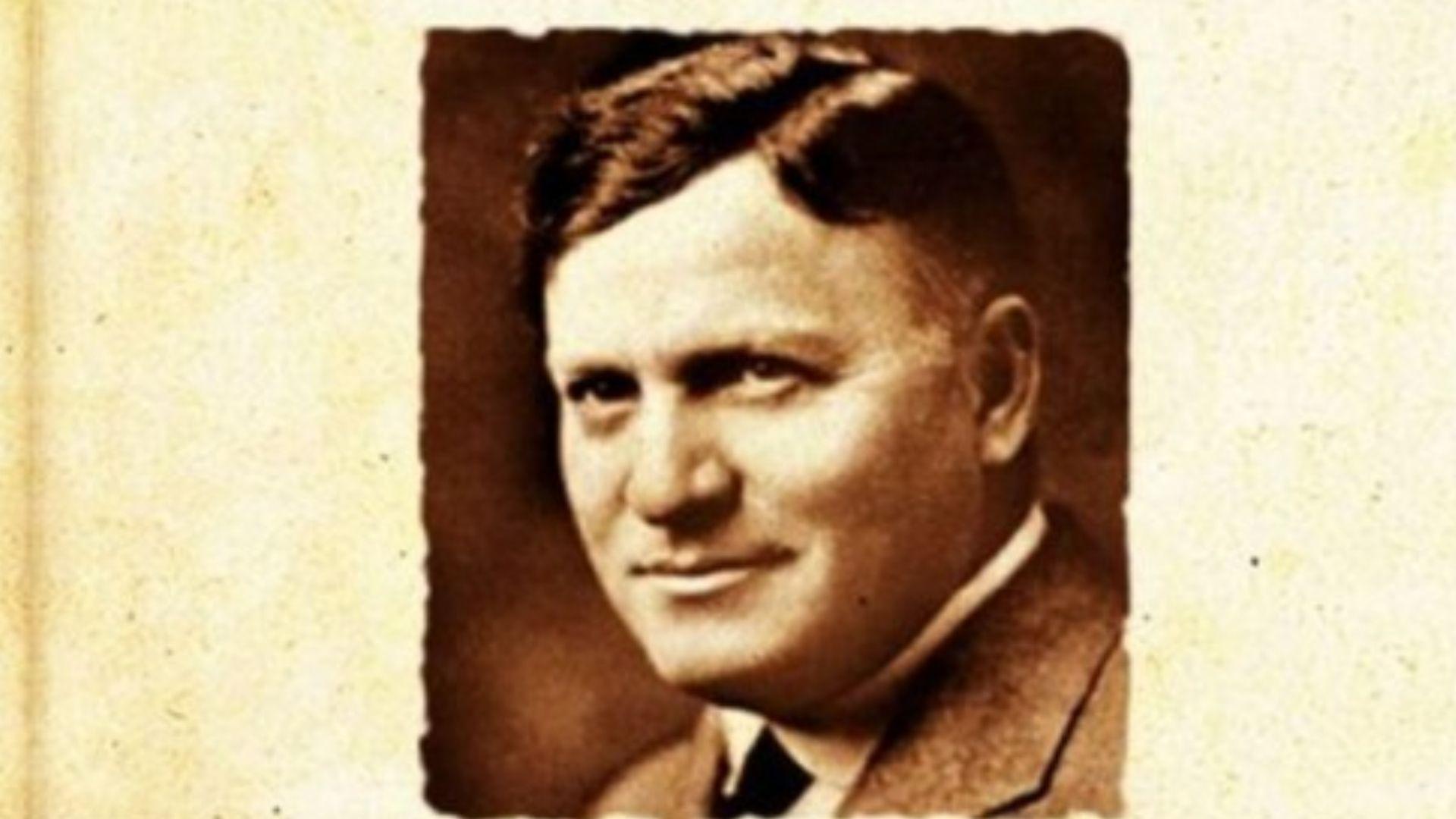 Vintage cover of Desiderata by Max Ehrmann featuring sepia portrait of author and handwritten signatureFile name:desiderata-max-ehrman-vintage-cover-portrait.