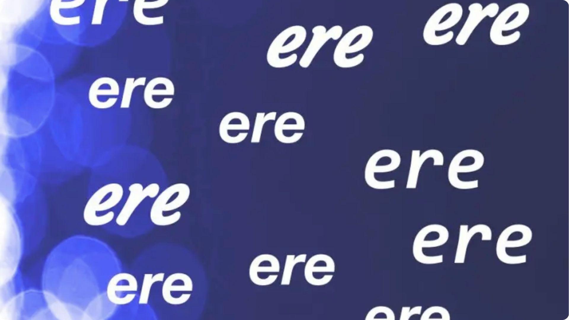 Dark blue background with scattered white text reading ere repeated multiple times. File name:word-ere-blue-background